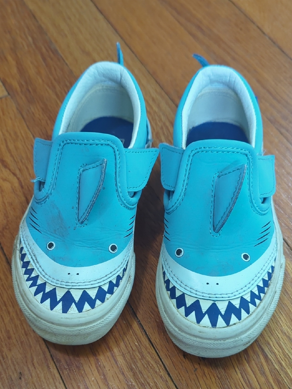 Vans Kids Shark Slip-On Sneakers in Blue